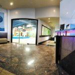 School in the Pool lobby and pool in North York