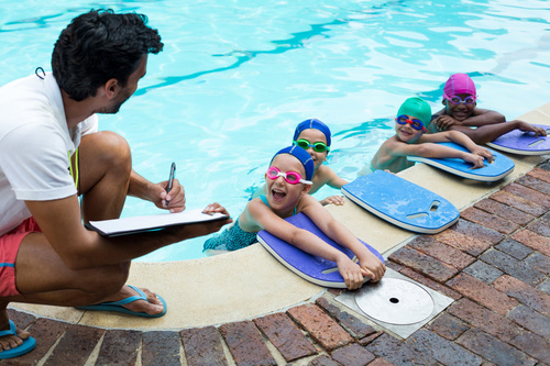 group swimming lessons