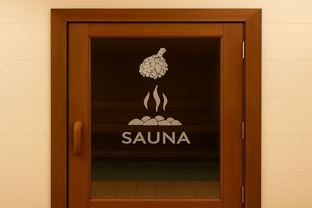 school in the pool sauna