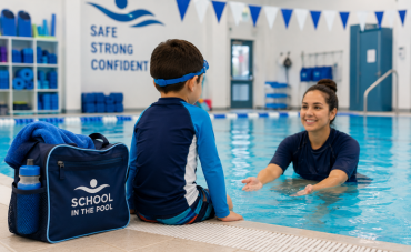 is your child ready to swim without a parent in the pool?