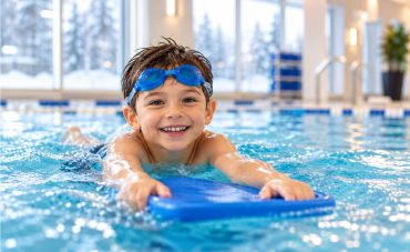 can swimming help kids stay active during the colder months?