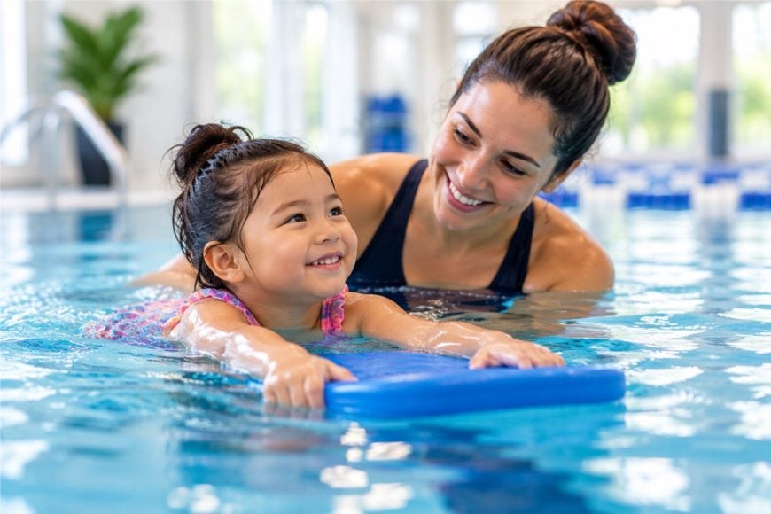 why a warm salt water pool can help sensitive or nervous swimmers